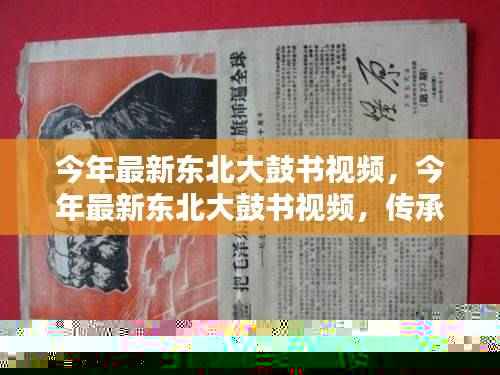 东北大鼓书视频,传承与创新的融合展现