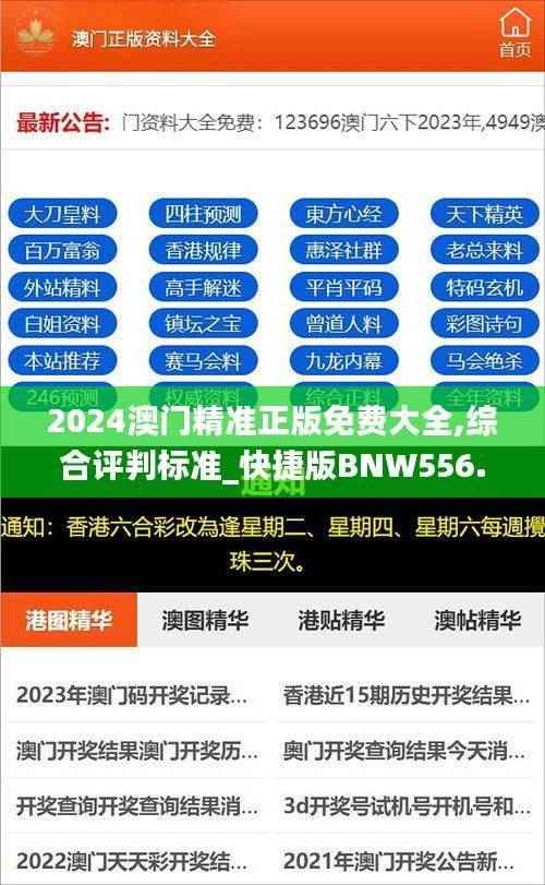 2024澳门精准正版免费大全,综合评判标准_快捷版BNW556.07