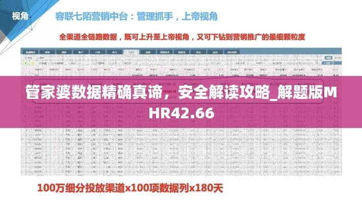 管家婆数据精确真谛,安全解读攻略_解题版MHR42.66