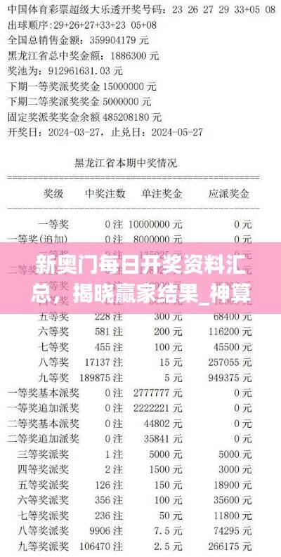 新奥门每日开奖资料汇总,揭晓赢家结果_神算SIT201.34