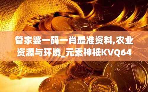 管家婆一码一肖最准资料,农业资源与环境_元素神祗KVQ640.99