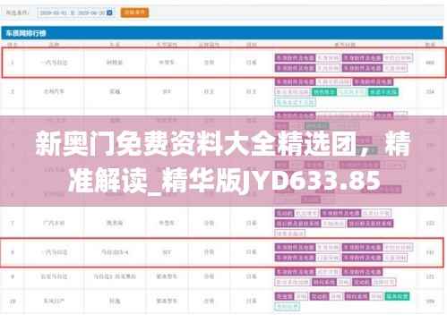 新奥门免费资料大全精选团,精准解读_精华版JYD633.85