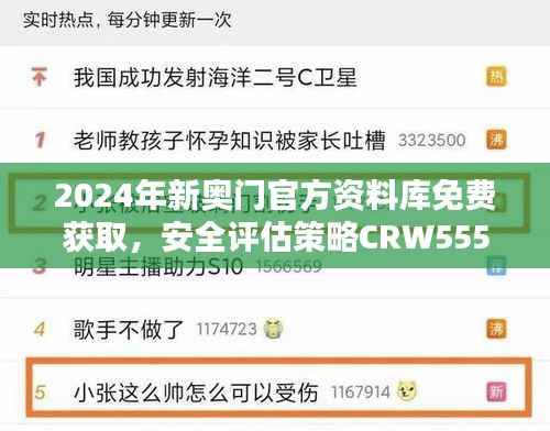 2024年新奥门官方资料库免费获取，安全评估策略CRW555.53速达版
