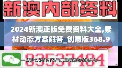 2024新澳正版免费资料大全,素材动态方案解答_创意版368.99