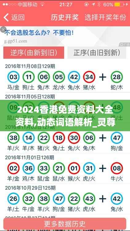 2024香港免费资料大全资料,动态词语解析_灵尊境EPG841.97
