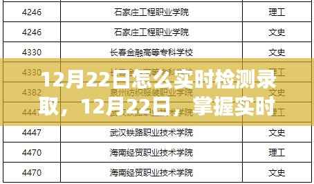 揭秘,如何在12月22日实时检测录取,点亮自信成就之光的学习之旅!