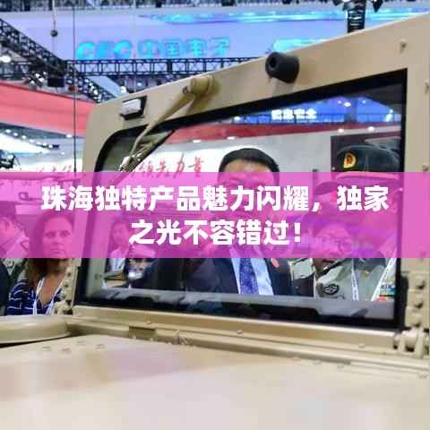 珠海独特产品魅力闪耀,独家之光不容错过!
